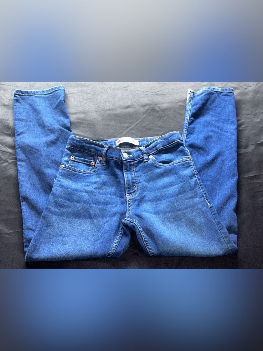#D-10 Classic Levi’s Girls High-Rise 511 Slim Blue Jeans